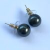 18ct Gold Plated Faux Pearl Stud Earrings 12mm - 02
