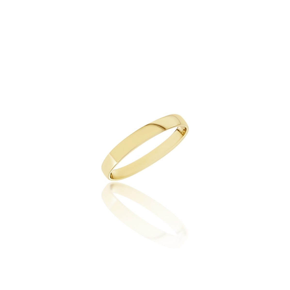 3.00mm Wide Half Round High Polished Plain Wedding Band 9ct Yellow Gold 9ct Gold Ring, Gold Jewellery, Gold Rings 