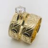 9ct Gold 2 Piece Hawaiian Design Ring Set