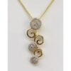 9ct Gold Cubic Zirconia Pendant - 025