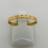 9ct Gold Diamond Cut Design Band - 01
