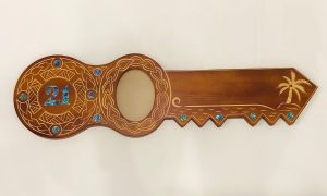 21st Island Design Key with Laser Engraved Patterns & Paua Shell 21 Inlay with Round Paua Shell Inlays - Design 2125 21st Keys 21st Island Design Key with Laser Engraved Patterns & Paua Shell 21 Inlay with Round Paua Shell Inlays - Design 2125 21st Keys