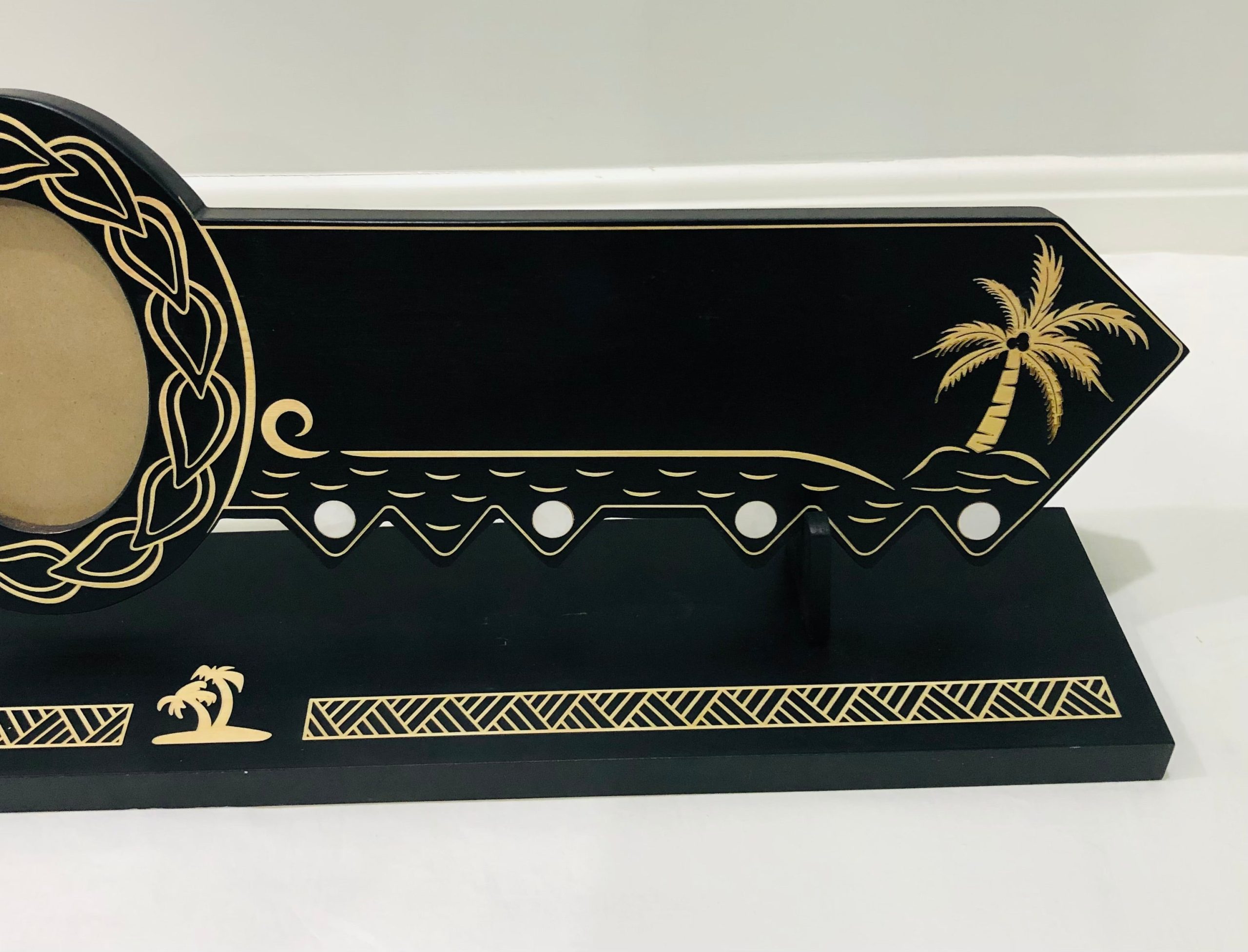 21st Island Design Key with Laser Engraved Patterns & Tongan Sila with White Mother Of Pearl Shell Inlays and Matching Stand - Design 2133 (Stand) 21st Keys 21st Island Design Key with Laser Engraved Patterns & Tongan Sila with White Mother Of Pearl Shell Inlays and Matching Stand - Design 2133 (Stand) 21st Keys