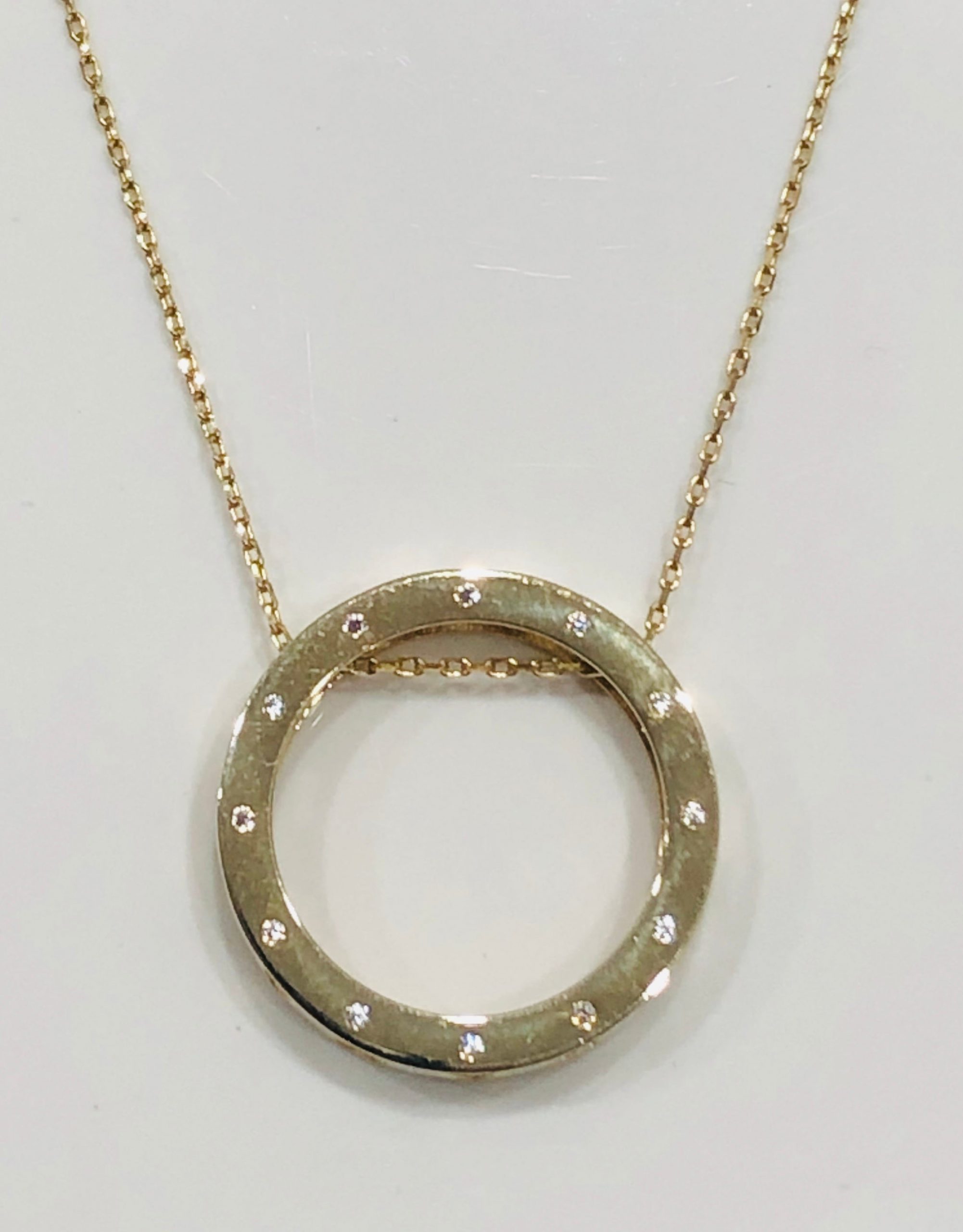 9ct Gold Chain & Diamond Pendant - 019 Gold Pendants 