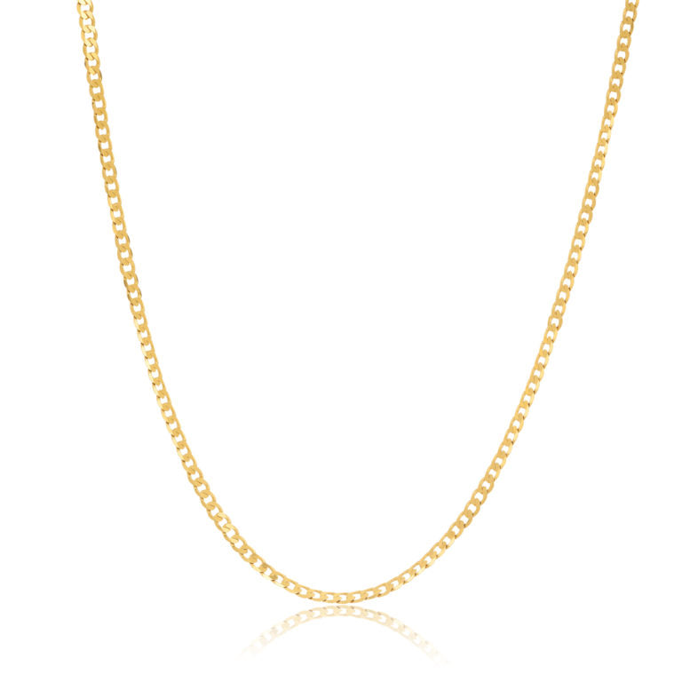 9ct Yellow Gold Grumetta Rada 2.85mm Open 6 Sided Curb Chain Gold Chain 9ct Yellow Gold Grumetta Rada 2.85mm Open 6 Sided Curb Chain Gold Chain
