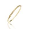 9ct Yellow Gold Large Engraved Expanding Bangle