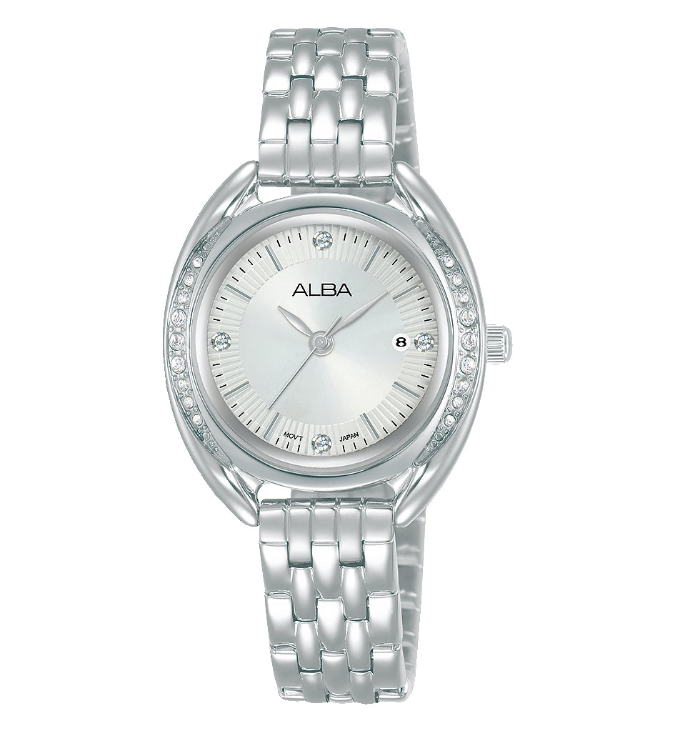 Alba Fusion Womens Stainless Steel Dress Watch AH7Y93X1 ALBA 