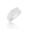 Sterling Silver Men’s Cubic Zirconia Ring