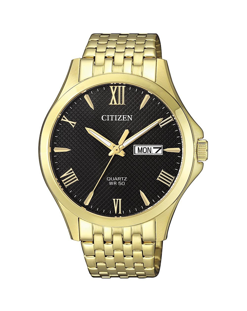 Citizen Gents Quartz Gold Tone Watch - BF2022-55H Citizen Quartz Citizen Gents Quartz Gold Tone Watch - BF2022-55H Citizen Quartz