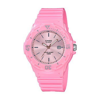 Casio Analogue Date Display Pink Face - LRW200H-4E4 CASIO 