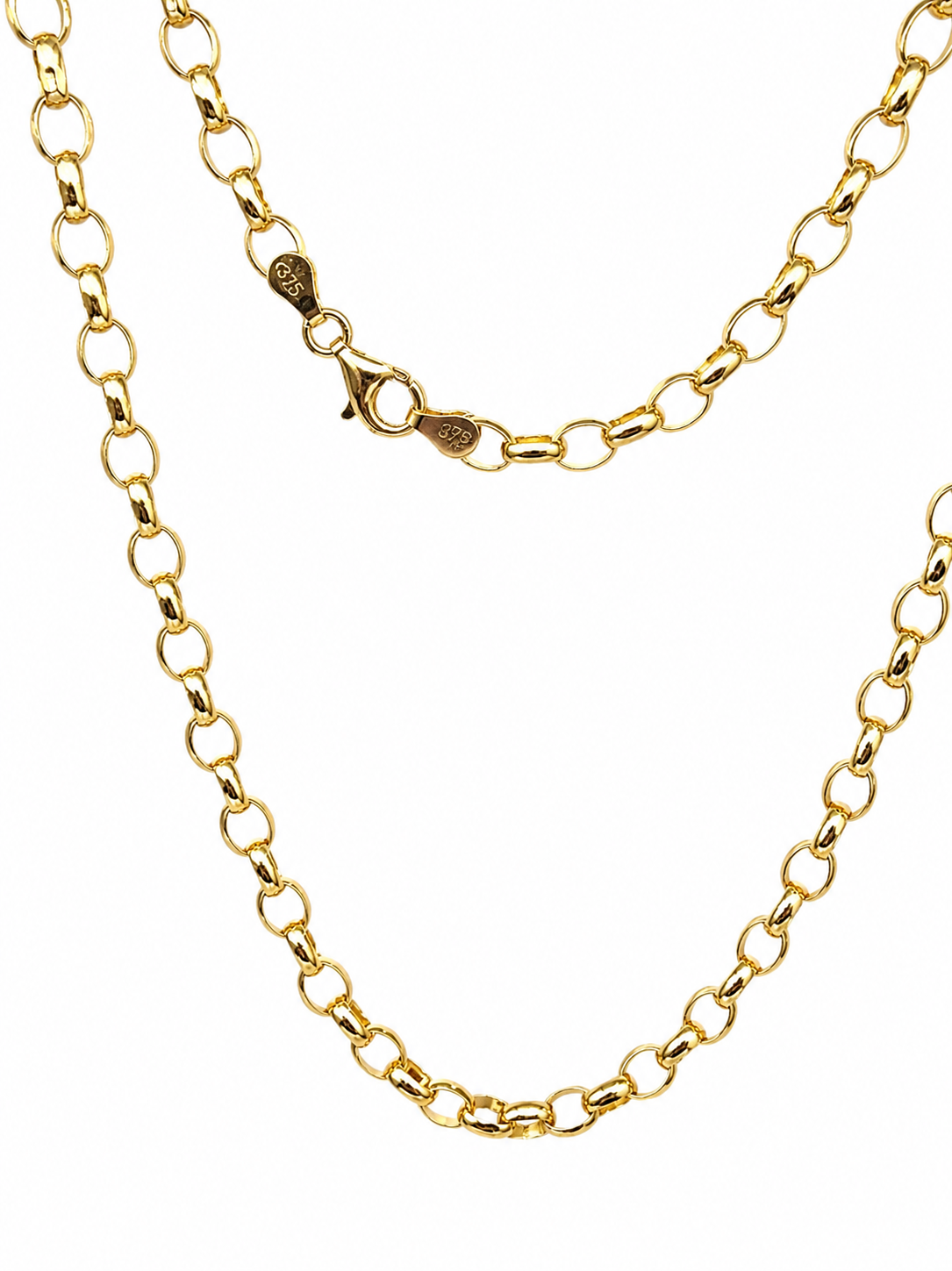 9ct Yellow Gold Solid BO3 Oval Belcher Link Chain – Made in New Zealand - 9CTBO3BELCHER Gold Chain 9ct Yellow Gold Solid BO3 Oval Belcher Link Chain – Made in New Zealand - 9CTBO3BELCHER Gold Chain
