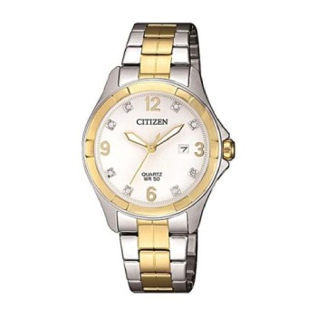 Citizen Ladies Quartz Two Tone Watch - EU6084-57A Citizen Quartz 