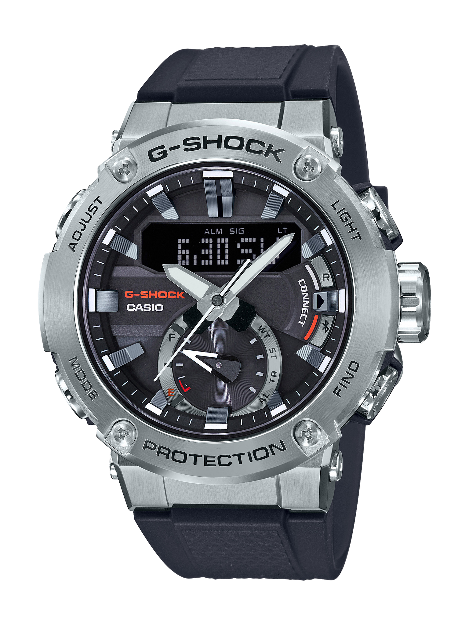 CASIO G-Shock G-Steel DUO Carbon Core, Bluetooth Smartphone Link - GSTB200-1A G-SHOCK 