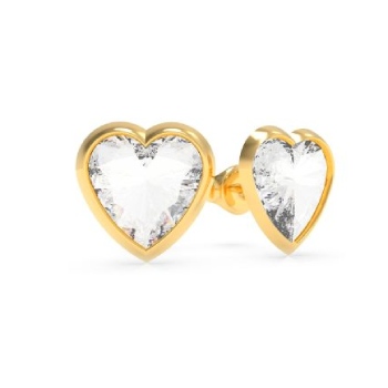GUESS HEART STUD EARRINGS - UBE70040 GUESS JEWELLERY 