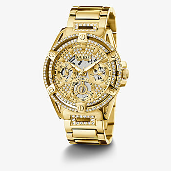 Guess Queen Womens Gold Tone Case Gold Tone Stainless Steel Watch - GW0464L2 GUESS 