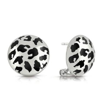 Guess Rodium Plated Stud Earrings - UBE29087 GUESS JEWELLERY 