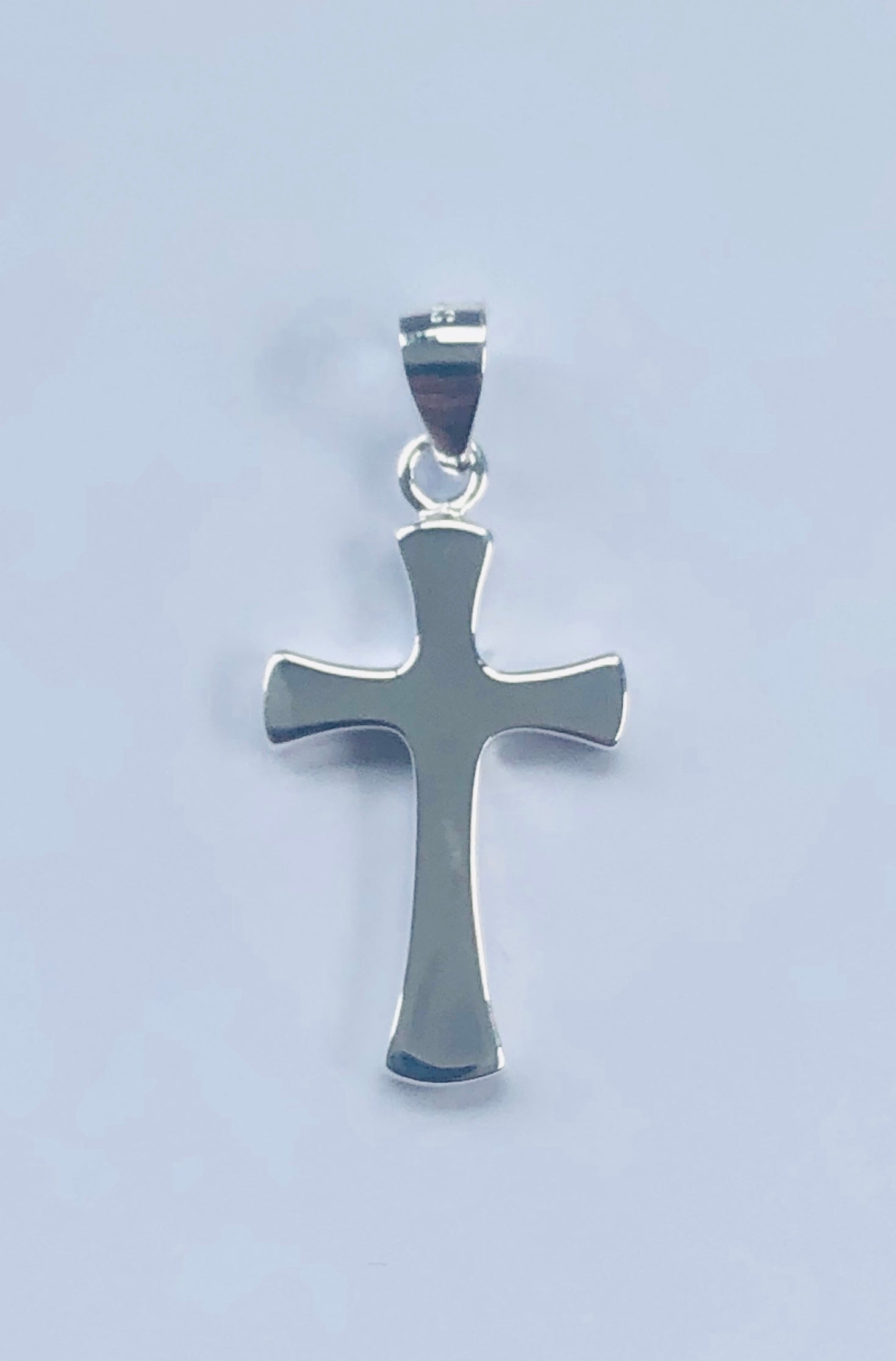 Sterling Silver Cross Pendant 28mm x 13mm - 002 Sterling Silver Pendants 