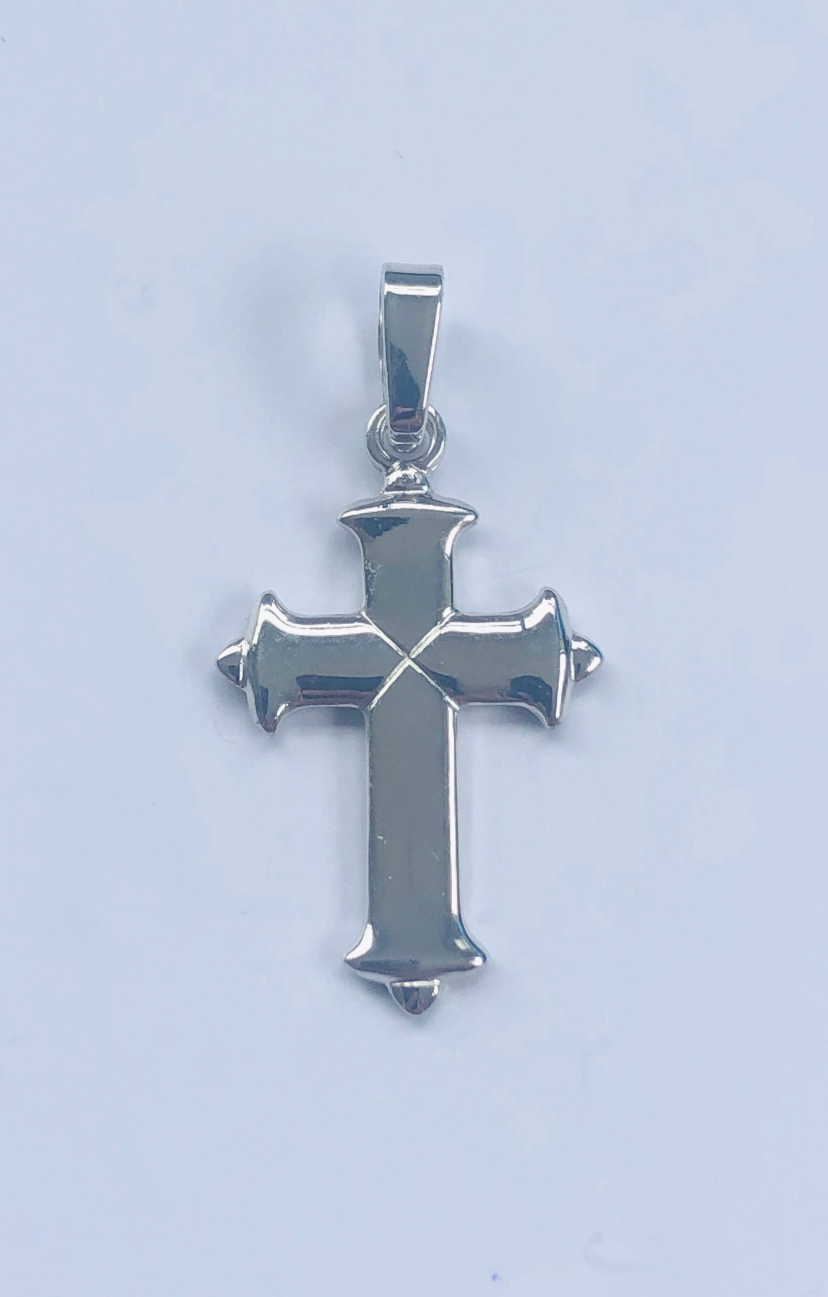 Sterling Silver Cross Pendant 32mm x 17mm - 013 Sterling Silver Pendants 