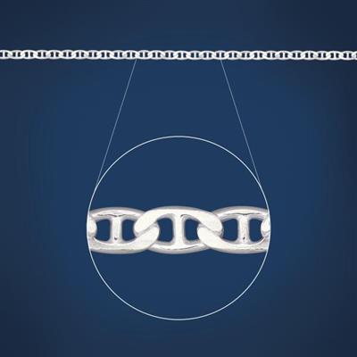 Sterling Silver AND100 Gage Anchor Chain Sterling Silver Chains 