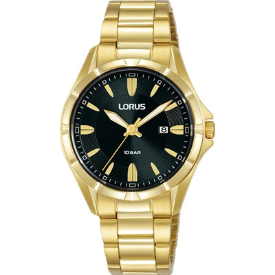LORUS Ladies Gold Tone 100m Water Resist Watch - RJ248BX-9 LORUS 