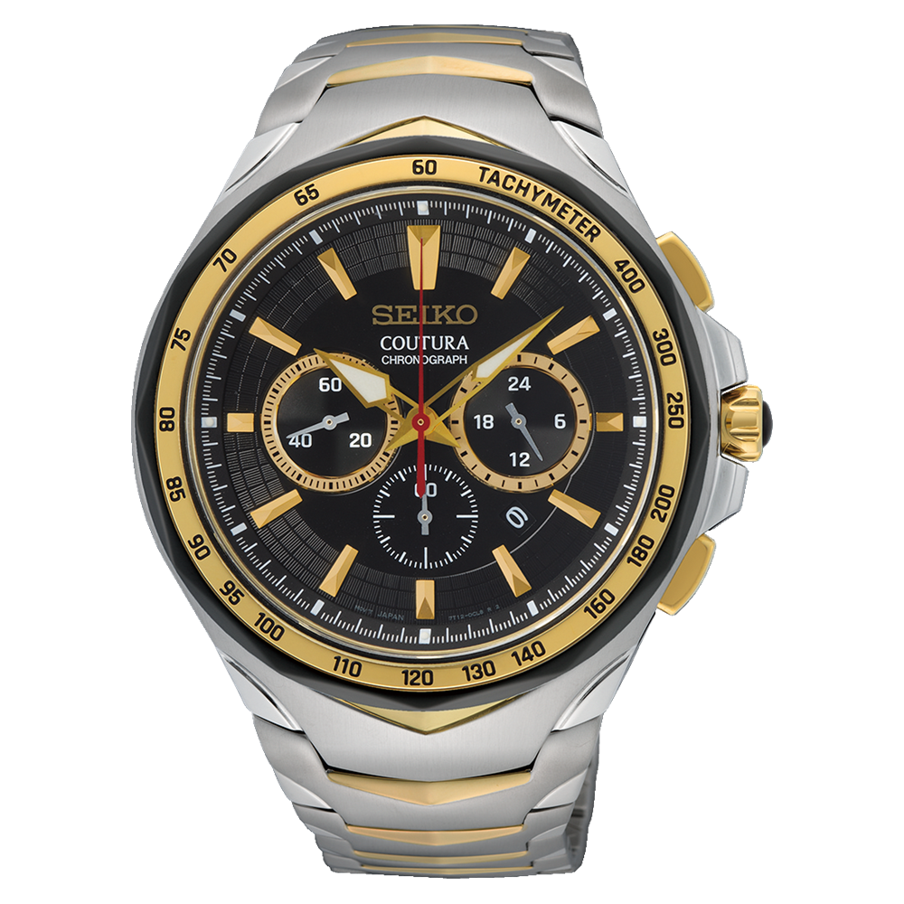 Seiko Coutura Quartz Chronograph Black Dial SRWZ26 Seiko 