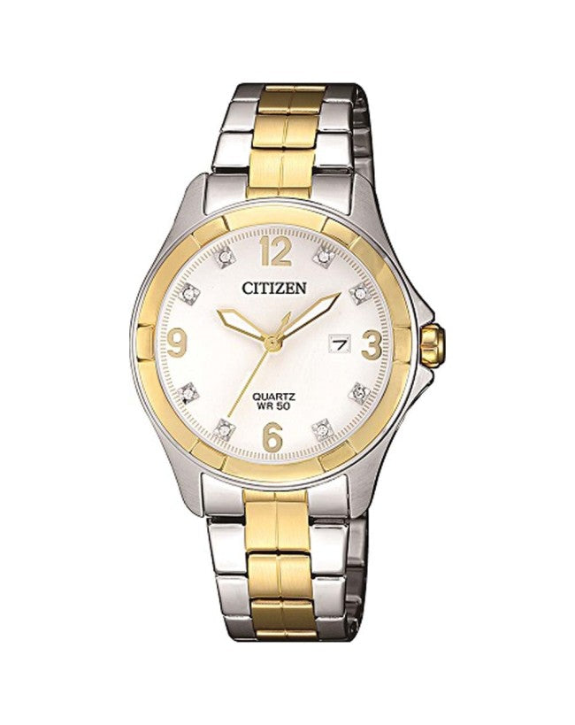 Citizen Ladies Quartz Two Tone Watch - EU6084-57A Citizen Quartz 