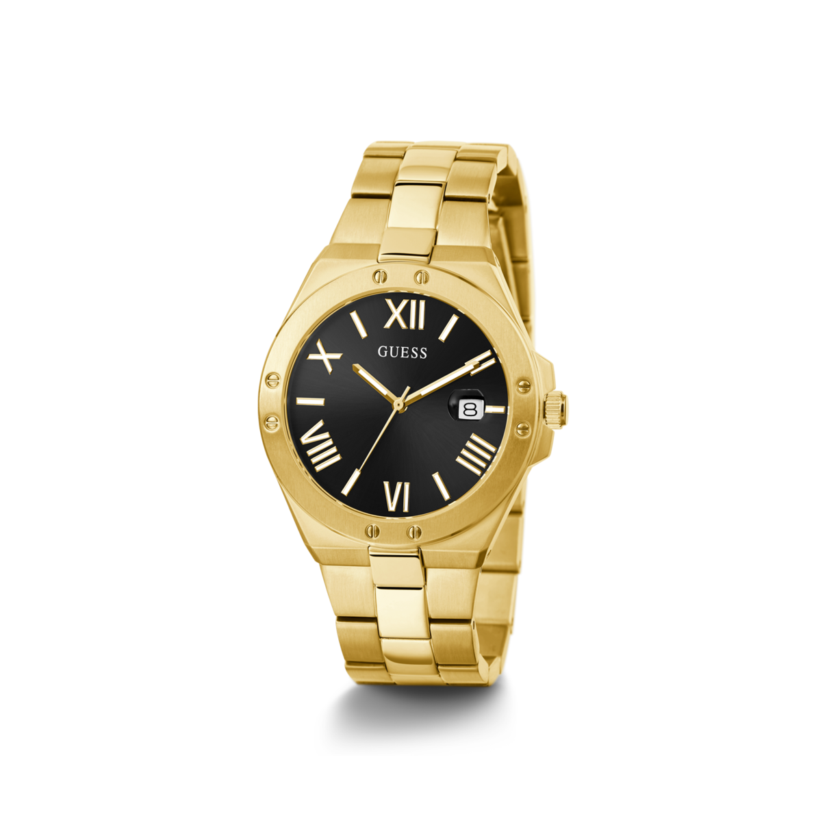Guess Perspective Gold-Tone and Black Analog Watch - GW0276G2 GUESS 