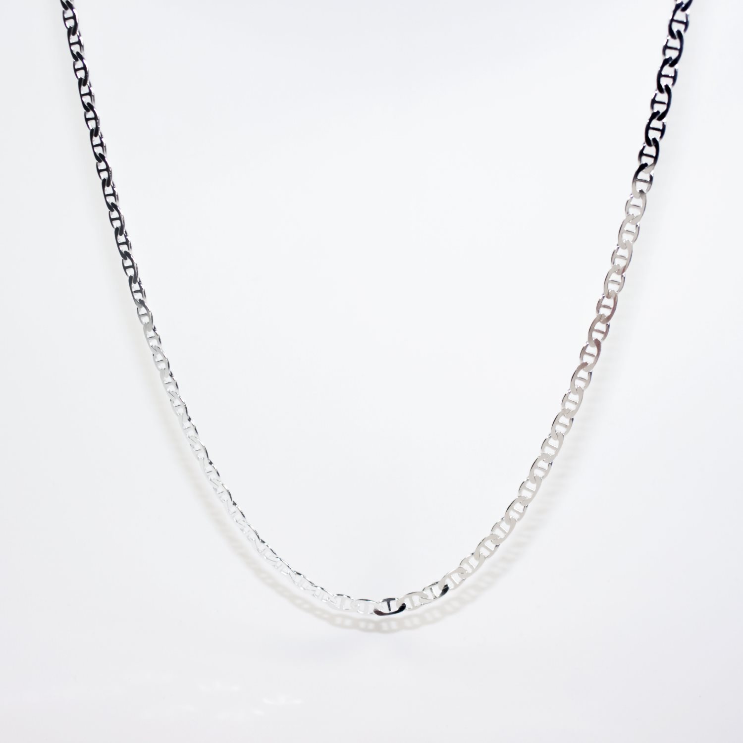 Sterling Silver AND100 Diamond-Cut Anchor Chain with Lobster Catch Sterling Silver Chains 