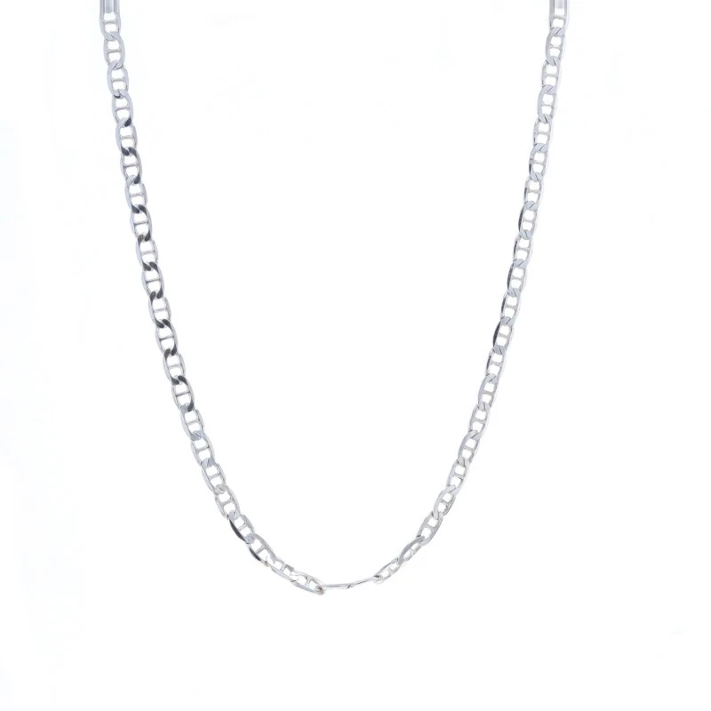 Sterling Silver AND60 Diamond-Cut Anchor Chain with Lobster Catch Sterling Silver Chains 