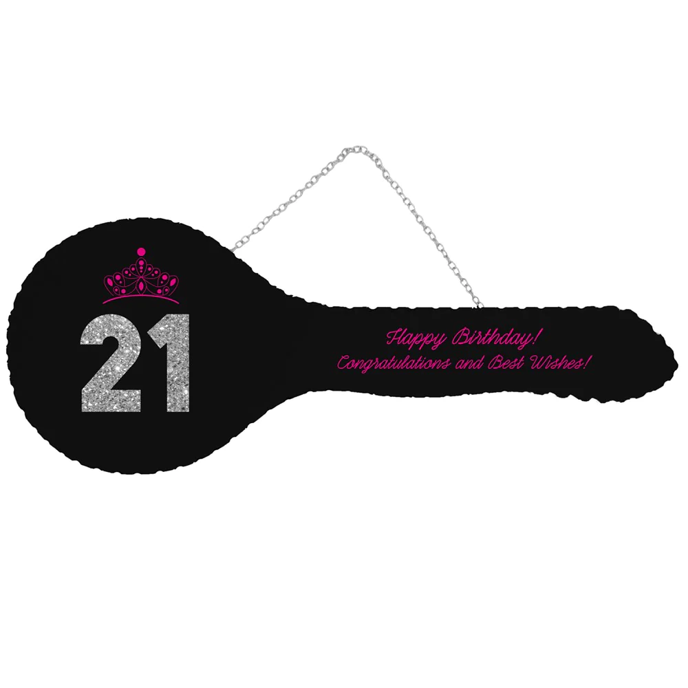 BLACK COLOUR & JEWELLED LOOK TIARA MIRRORED / GLASS BIRTHDAY KEY - KM205 21ST MIRROR KEYS BLACK COLOUR & JEWELLED LOOK TIARA MIRRORED / GLASS BIRTHDAY KEY - KM205 21ST MIRROR KEYS