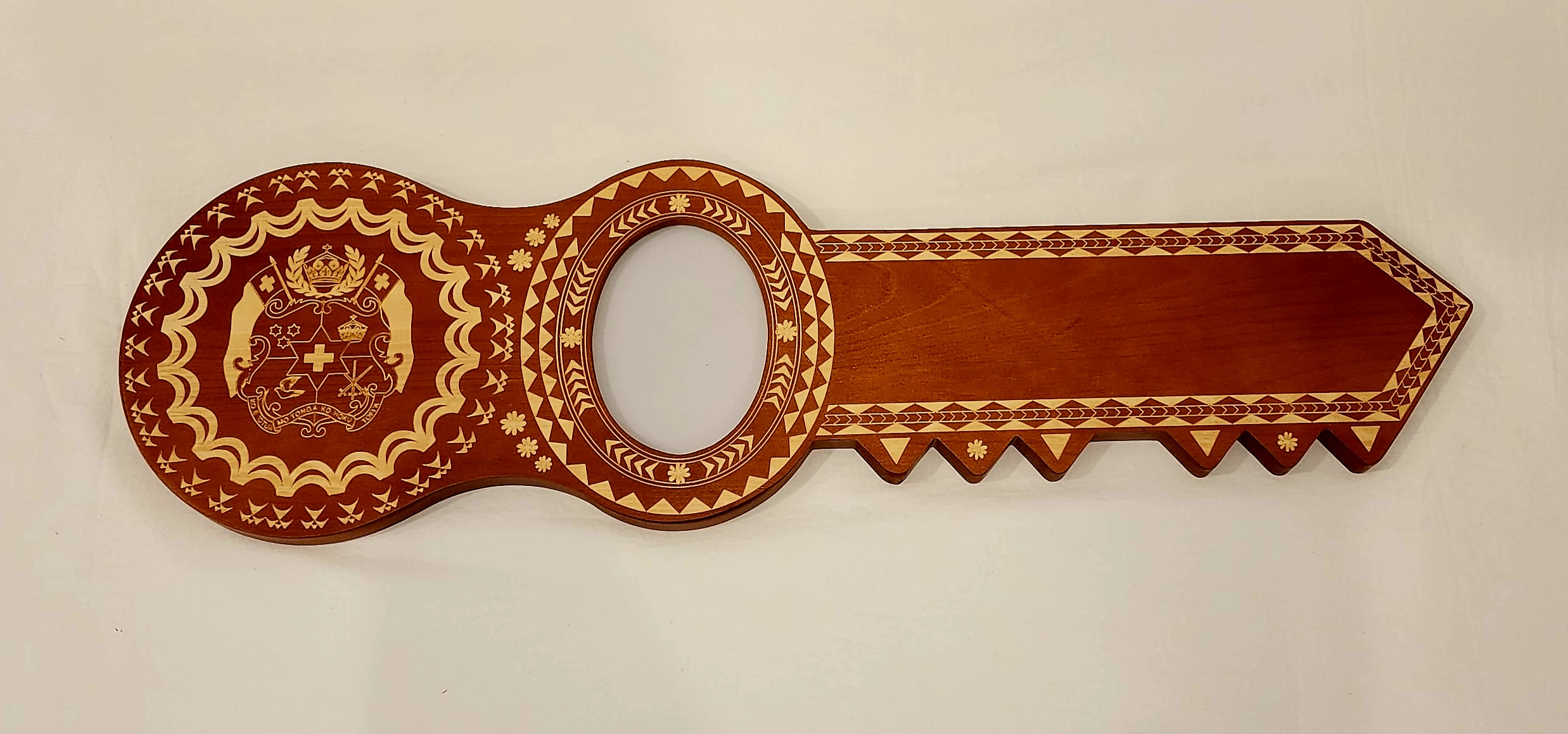 21st Island Design Key with Laser Engraved Patterns & Tongan Sila - Design 2217DB 21st Keys 21st Island Design Key with Laser Engraved Patterns & Tongan Sila - Design 2217DB 21st Keys