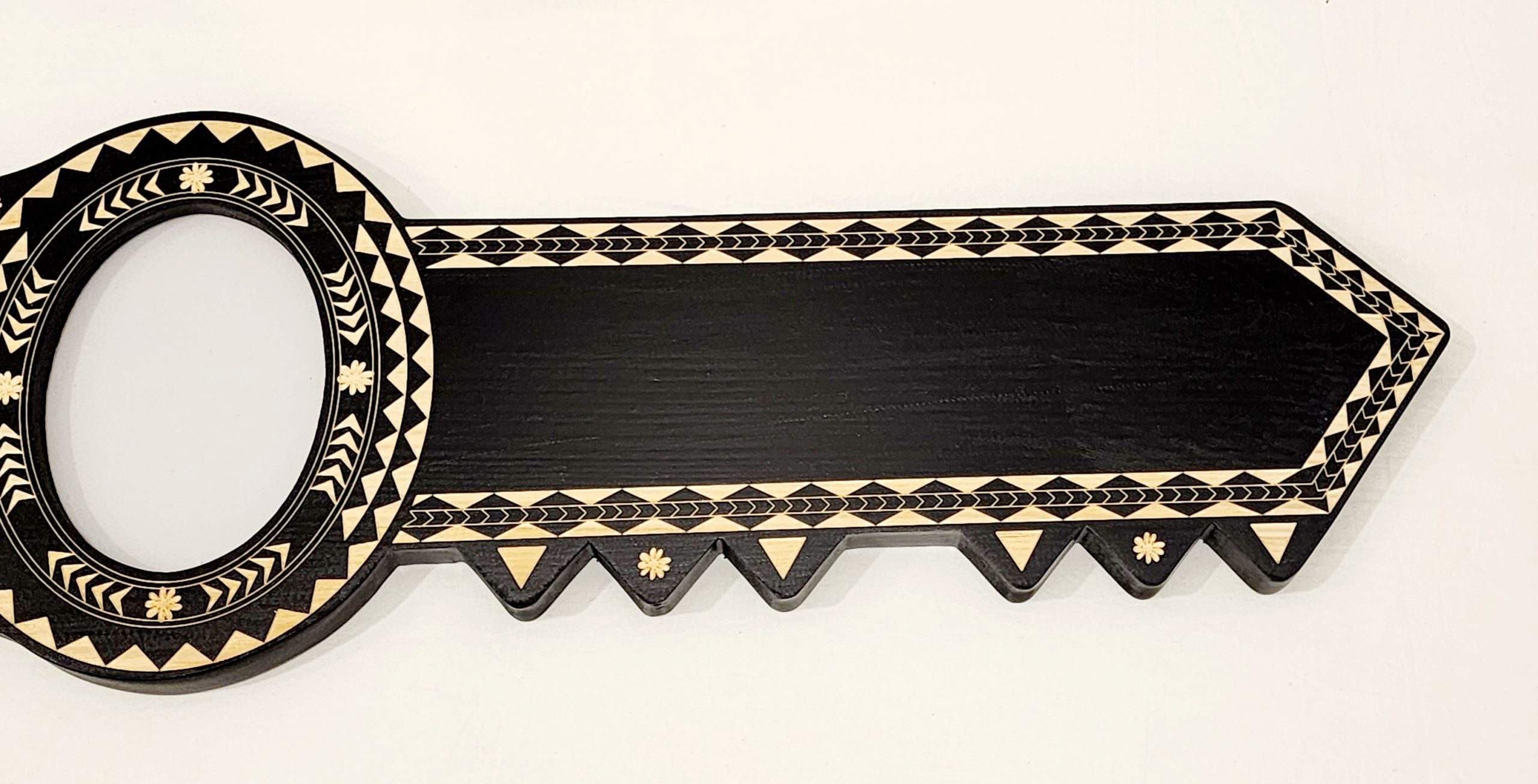 21st Island Design Key with Laser Engraved Patterns & Tongan Sila - Design 2217BLK 21st Keys 21st Island Design Key with Laser Engraved Patterns & Tongan Sila - Design 2217BLK 21st Keys