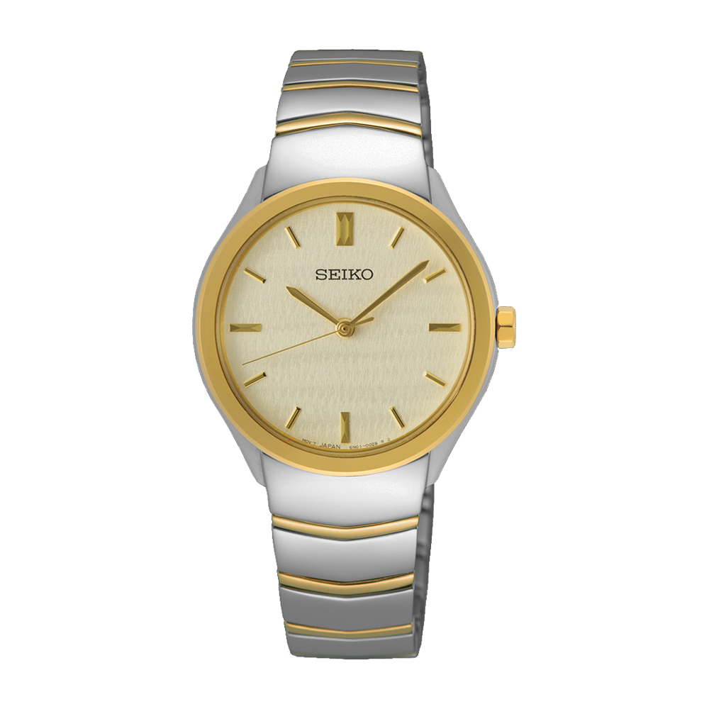 Seiko Ladies Two-Tone Conceptual Daywear Analogue Watch - SUR550P Seiko 