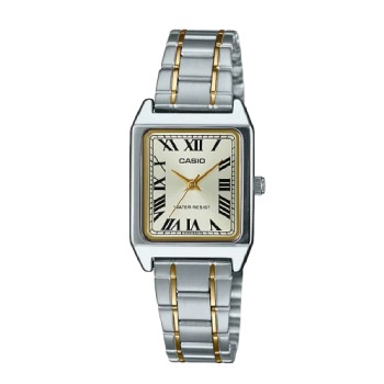 Casio Ladies Analogue Water Resist Two Tone Timepiece - LTPV007SG-9B CASIO 