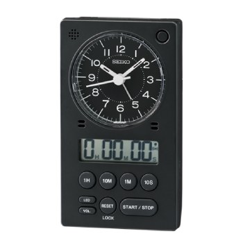 Seiko Multi Function Black Colour Table Clock Seiko 