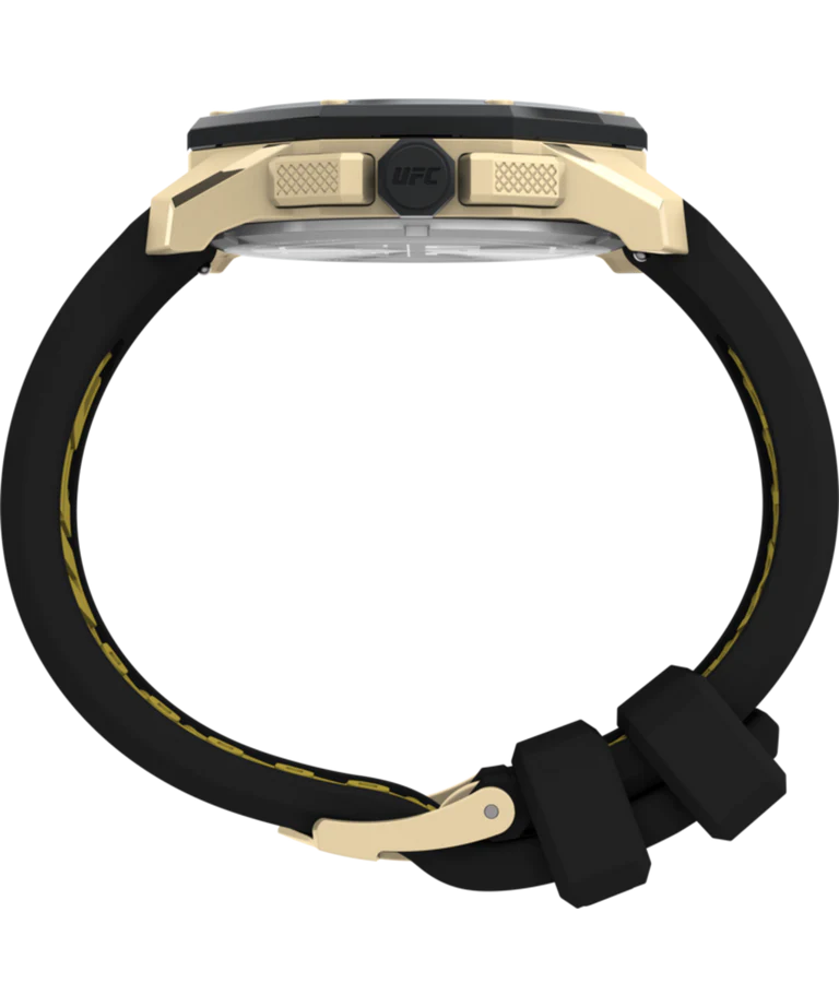 Timex UFC Icon Chronograph 45mm Black Dial 45mm Silicone Strap Watch Pulsar Timex UFC Icon Chronograph 45mm Black Dial 45mm Silicone Strap Watch Pulsar