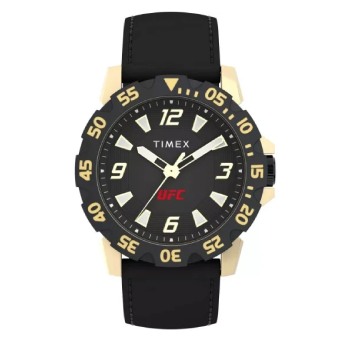 Timex UFC Champ Black Dial Silicone Strap Watch Pulsar 