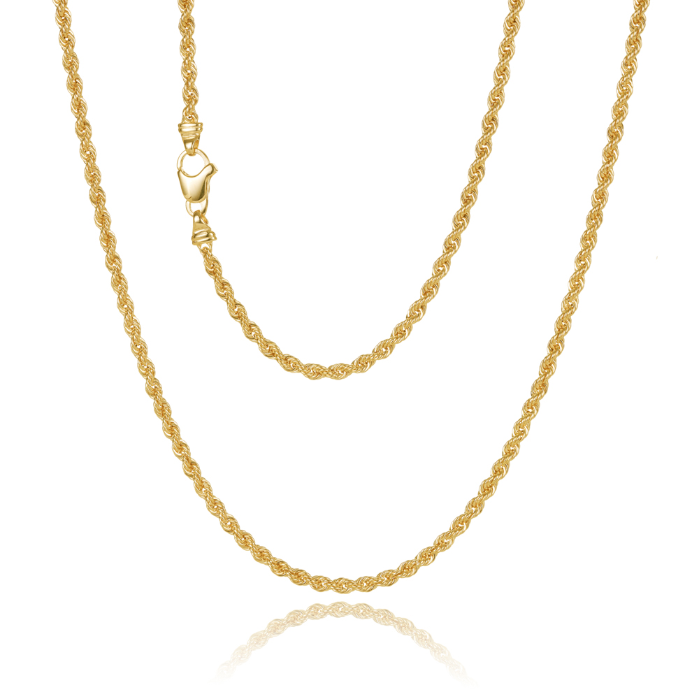 9ct gold and silver bonded rope chain deals
