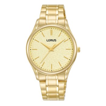 Lorus RG220WX-9 Ladies Classic Gold Dress Watch – 32 mm Stainless Steel Bracelet & Champagne Dial LORUS 