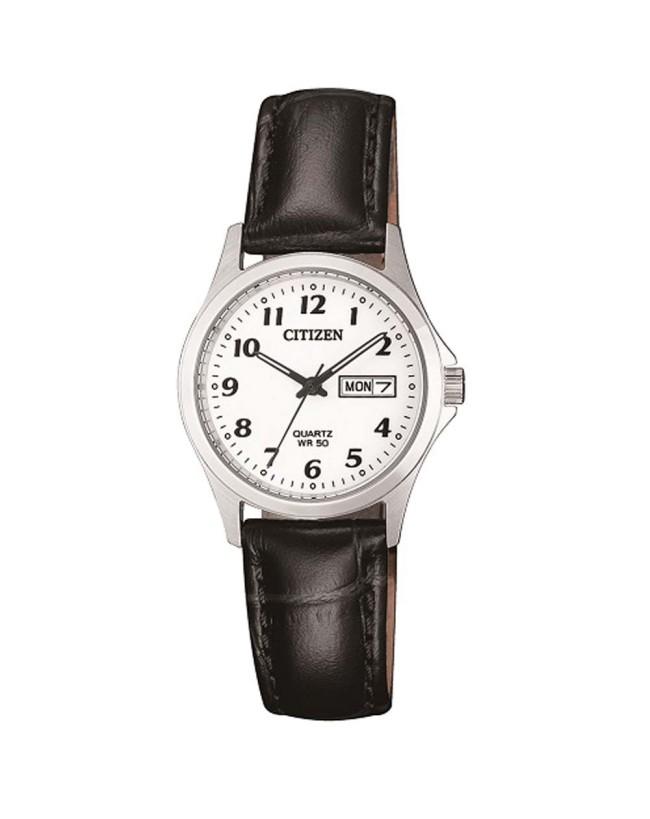 Citizen Ladies Leather Strap Dress Quartz Watch  - EQ2000-02A Citizen Quartz 