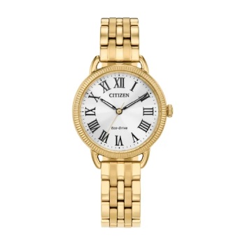 Citizen Eco-Drive Ladies Gold Tone Dress Watch - EM1052-51A Citizen Eco-Drive 