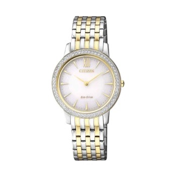Citizen Eco-Drive Ladies Two Tone Dress Watch - EX1484-81A Citizen Eco-Drive 