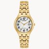 Citizen Eco-Drive Ladies Gold Tone Dress Watch - EW2482-53A