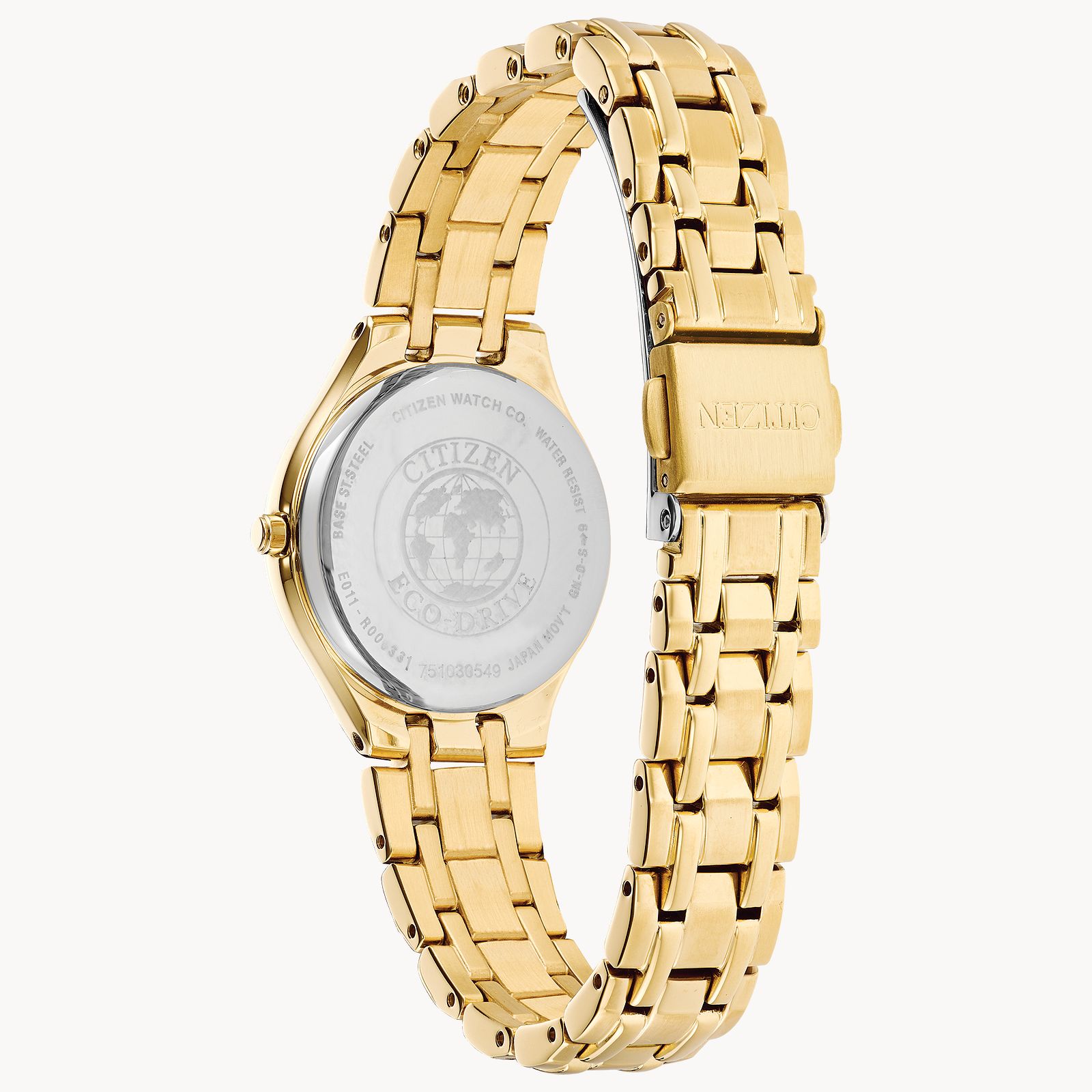 Citizen Eco-Drive Ladies Gold Tone Dress Watch - EW2482-53A Citizen Eco-Drive Citizen Eco-Drive Ladies Gold Tone Dress Watch - EW2482-53A Citizen Eco-Drive