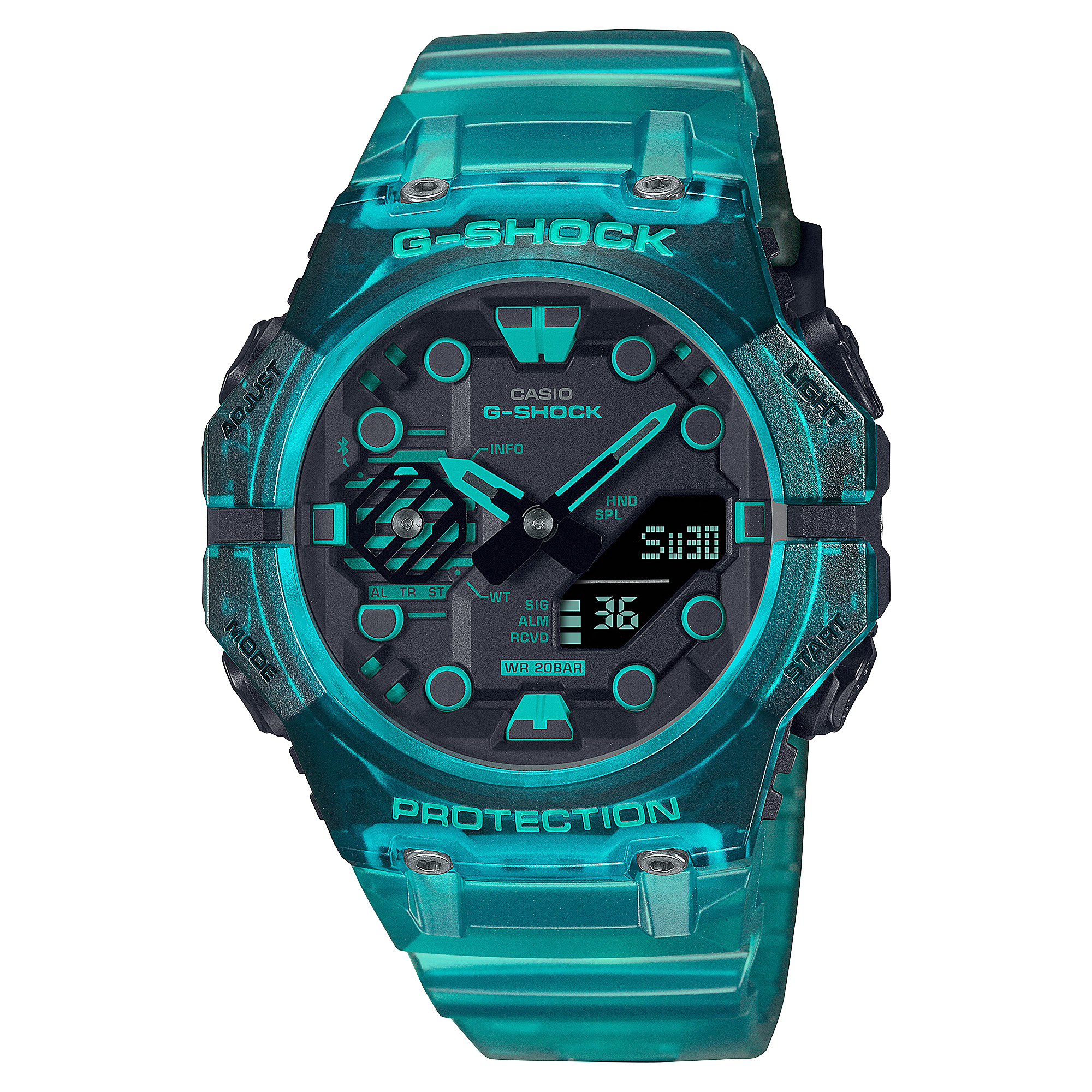 Casio G-Shock Carbon Core Series Duel Time 200M WR Bluetooth Watch - GAB001G-2A G-SHOCK 