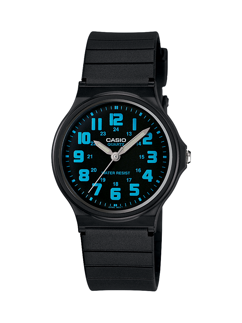 Casio Analog Water Resistant Watch with Resin Band - MQ71-2B  