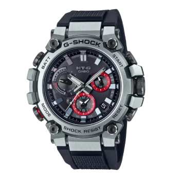 Casio G-Shock Analogue Solar Powered MT-G 200M WR Black Dial & Black Resin Band Watch - MTGB3000-1A G-SHOCK 