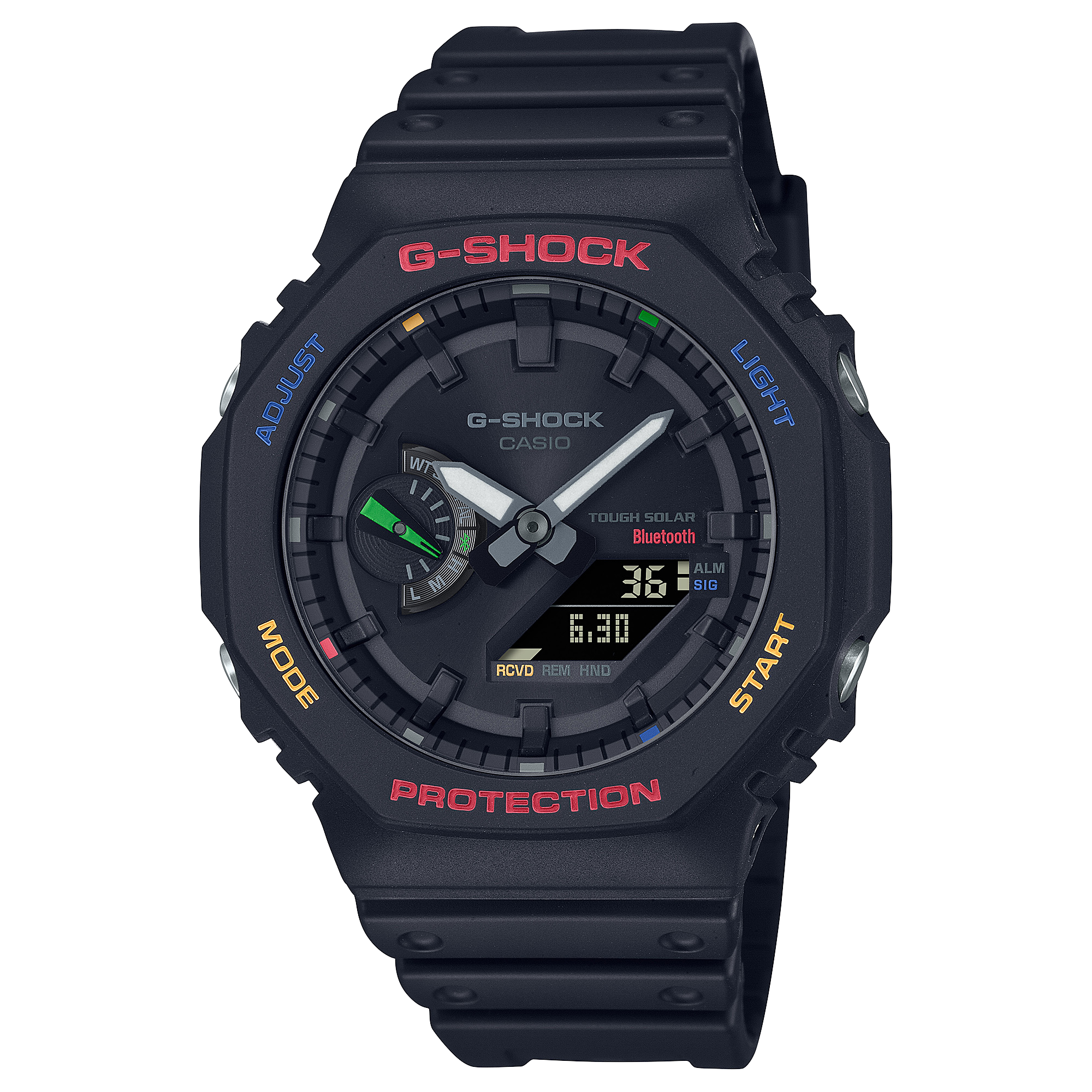 Casio G-Shock Duel Multi Colour Solar Powered 200M WR Watch - GAB2100FC-1A G-SHOCK 