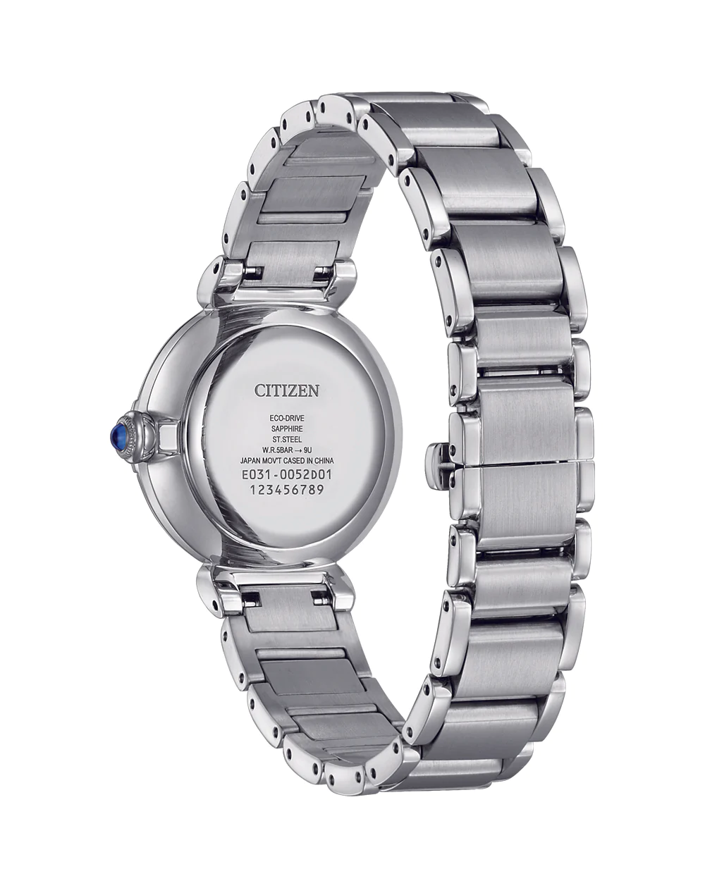 Citizen Eco-Drive Stainless Steel Case & Band with Mother of Pearl Face Dial - EM1060-87N Citizen Quartz Citizen Eco-Drive Stainless Steel Case & Band with Mother of Pearl Face Dial - EM1060-87N Citizen Quartz