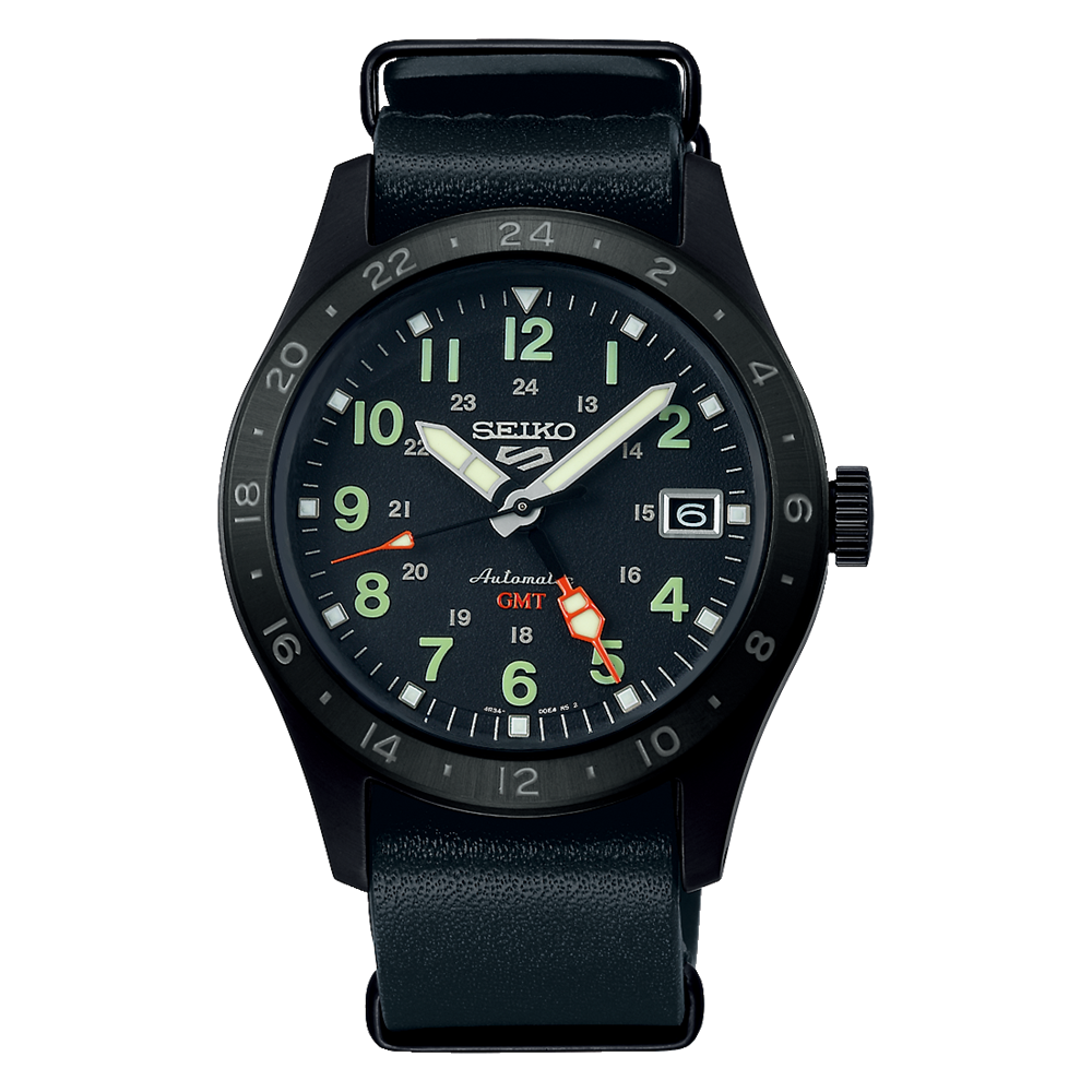 Seiko 5 Sports Field Stree Style Automatic GMT 100M WR Watch - SSK025K Seiko 